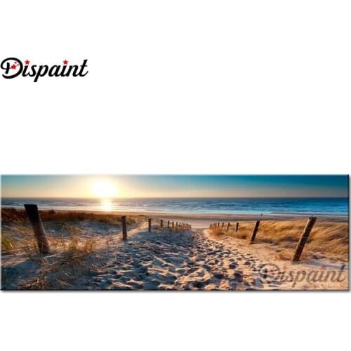 Dispaint Square/Round Drill 5D DIY Diamond Painting "Dusk sunset beach" Embroidery Cross Stitch Full Rhinestone Decor A27715