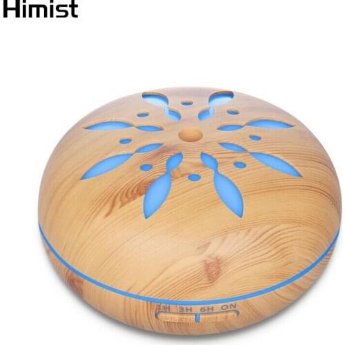 Household Aromatherapy Humidifier Aroma Diffuser Wood Grain Large Capacity Ultrasonic Air Purifier Fogger Essential Oil Diffuser