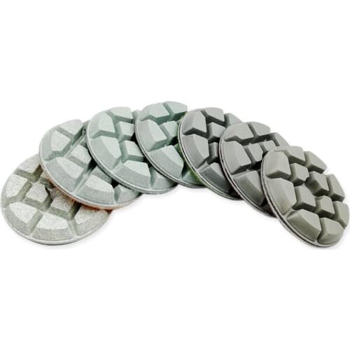DT-DIATOOL 7units Resin Bond Diamond Concrete Polishing Pads Sanding Disc