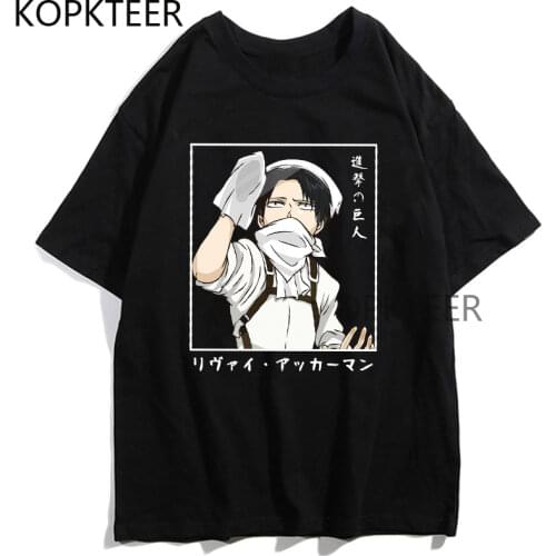 Japanese Anime Attack on Titan T Shirt Men/women Funny Cartoon Graphic Tshirt Harajuku Streetwear Casual Short-Sleeved T Shirt