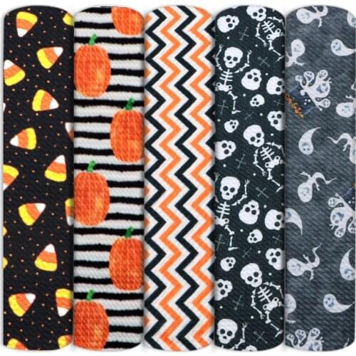Halloween Skull Ghost Bullet Textured Liverpool Cotton Fabric Sewing Quilting Needlework Material DIY Handmade Cloth,1Yc13716