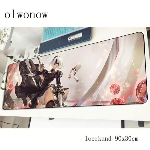 Nier automata mousepad 900x300x2mm best seller gaming mouse pad gamer mat large game computer desk padmouse keyboard play mats