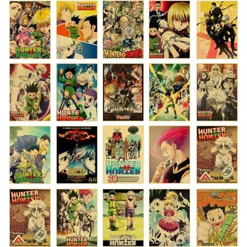Japanese retro anime canvas painting X hunter posters and prints art print mural pictures childrens room home wall decoration