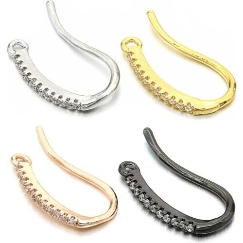 2021 Fashion Jewelry DIY Ear Hook Micro Inlay No Ear Hole Mens And Womens Universal Accessories Ear Accessories