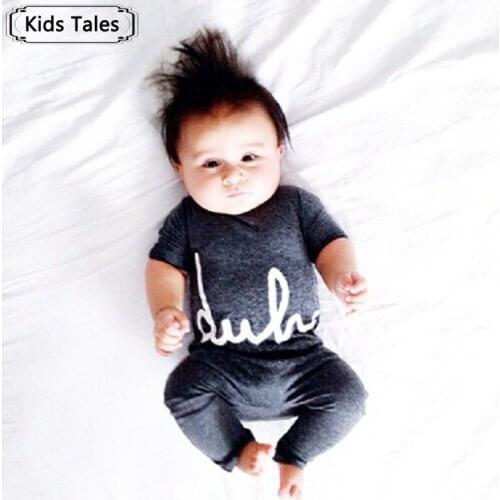 SR075 2020 new arrival kids baby rompers boys girls kids summer one piece jumpsuit letter printed high quality