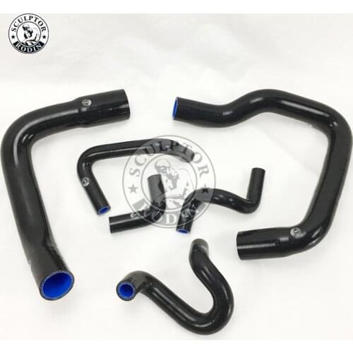 Silicone Radiator Hose Kit For FORD MUSTANG V8/V6 MT 79-93 (6Pcs) Red/Blue/Black