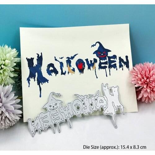 Halloween Metal Cut Die for DIY Scrapbooking Album Cardmaking Decorative Crafts Embossing Making Greeting Card Paper