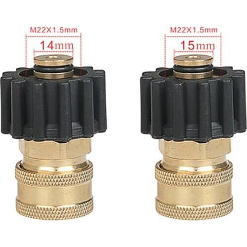High pressure car washer outlet adaptor M22 to G3/8 female quick connector Car washer high pressure hose adaptor