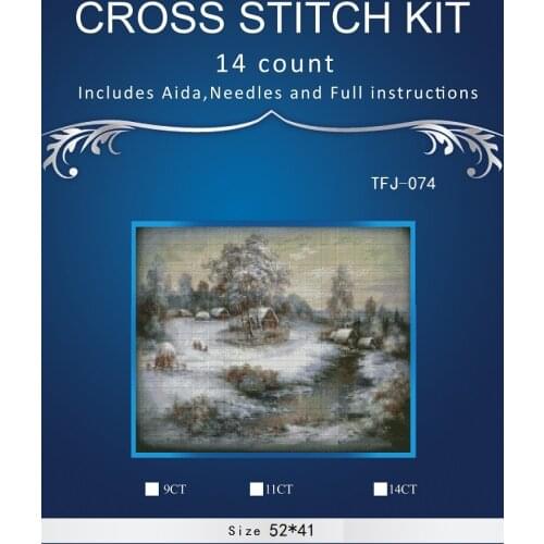 New Embroidery Counted Cross Stitch Kits Needlework Crafts 14 ct DMC DIY Arts Handmade Decor - skate