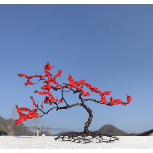 2021 New Model mini Wire Tree Modelling of furnishing articles Sand table model train scene model tree DIY