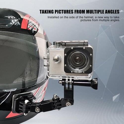 Motorcycle Helmet Chin Stand Holder Set For GoPro Hero 9 8 7 6 Xiaomi Yi DJI OSMO INSTA360 Action Sports Camera Full Face Mount