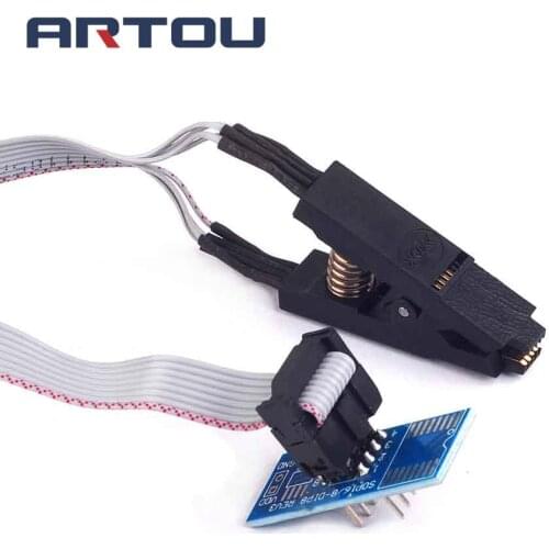 SOIC8 SOP8 SOP Format Flash Chip IC Test Clips Socket Adpter BIOS 24 25 93 Programmer Programable Module Board