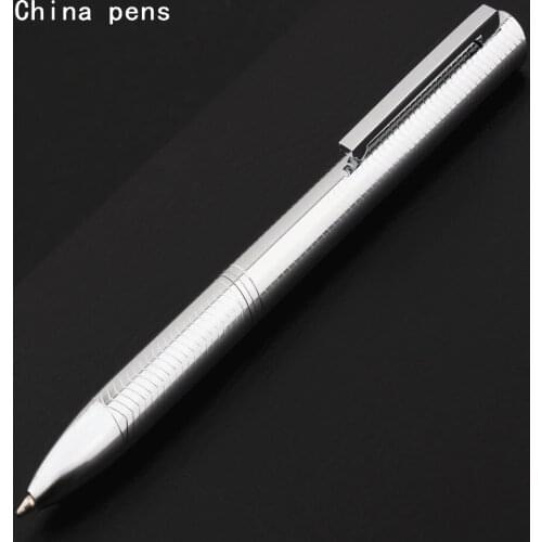 Luxury quality 718 Platinum fish scale body Business office Ballpoint Pen student School Stationery Supplies pens for writing
