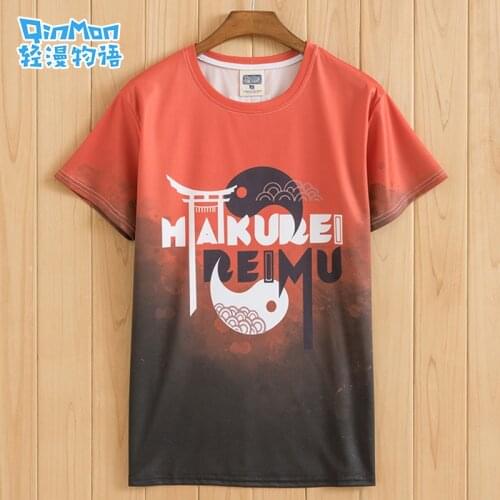 Tops Anime TouHou Project COSPLAY Casual Fashion Short Sleeve Cute Men&Women Summer full color T-shirt