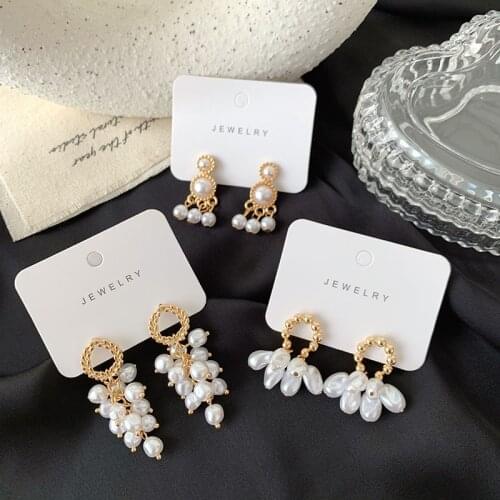 Vintage Classic Dangle Earrings For Women Temperament Tassel earrings simple baroque ear Jewelry