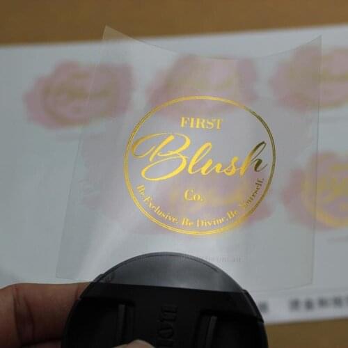 Waterproof Glossy Food Transparent Label Sticker
