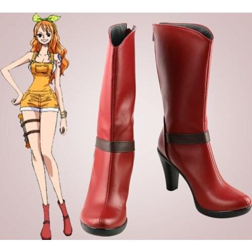 Nami Cosplay Boots Women Halloween Custom Made Shoes