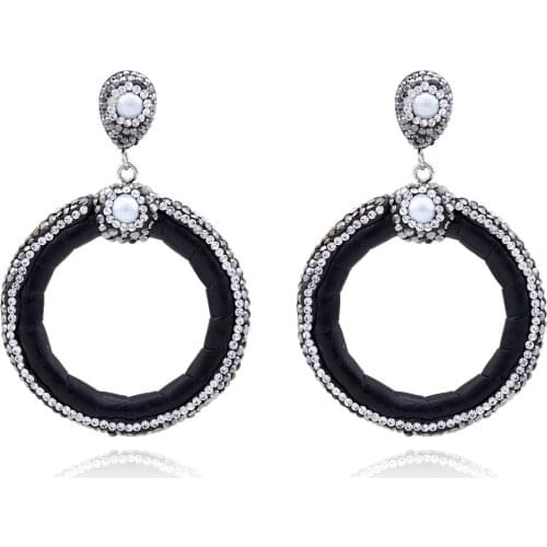Womens Round Shape Argil Inlaid CZ Diamonds Snake-Skin Drop Dangle Earrings for Women Girls Statement Earrings Party Jewelry