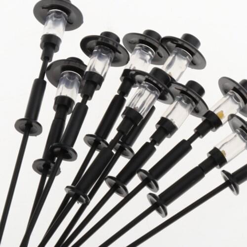 10x Street Lights Mini Train Railways LED Lamp Post 12V Model Layout 1:100-1:150