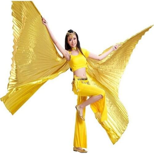 2017 High Quality Egyptian Opening Isis Belly Dance Wings Dance Accessories Wing Sale Without Stick Brand New 8 Colors available