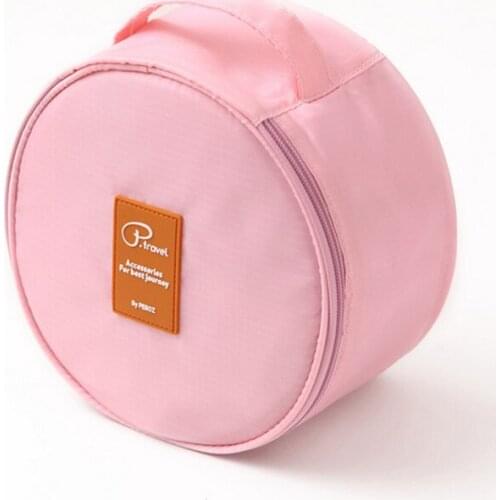 8PCS / LOT Round Travel Bra Underwear Storage Bag Hand Cylindrical Washing Storage Bag Cosmetics Organizer Bag