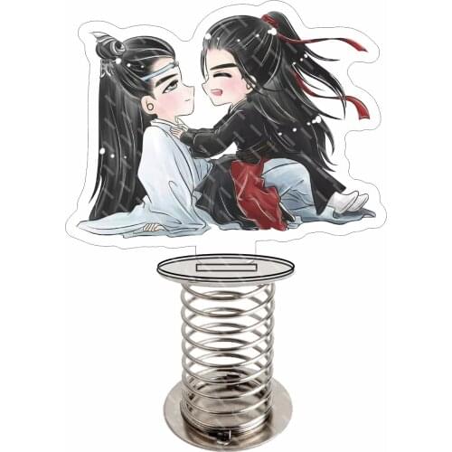 New Tide Delicate Anime Mo Dao Zu Shi Keychain Wang Yi Bo Figure Cartoon Figure Acrylic Bags Pendants Keyring