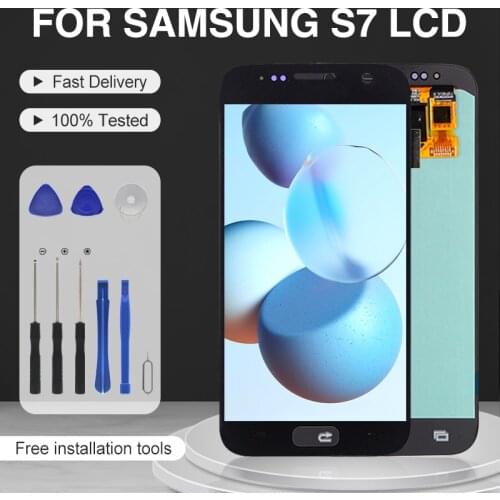 Catteny G930 Display For Samsung Galaxy S7 Lcd With Touch Screen Digitizer G930FD G930S G930L G930F Assembly With Frame