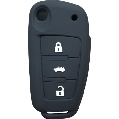 Car Remote Key Case Cover for Audi A6 C6 R8 A1 A3 A4 A5 A7 Q3 Q5 S6 B6 B7 B8 8P 8V TT RS Sline for Chery Tiggo 2 3x 2021 Holder