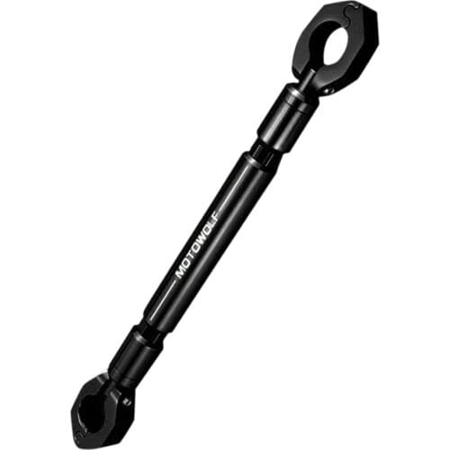 CNC Aluminum Motorcycle Handlebar Bar Black Universal 7/8" 22mm Steering Wheel Strengthen Adjustable Handle Bar Black