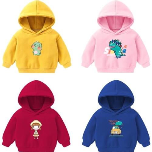 Children Autumn and Winter Clothing Boys and Girls Cartoon Print Hoodies Kids Sweatshirts Baby Kawaii Clothing 2-6 Years