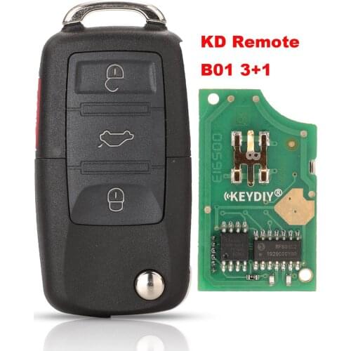 Jingyuqin b01-3+1 4 buttons kd Remote For Vw Style Remote Key For kd900 (kd200) machine (1 piece)