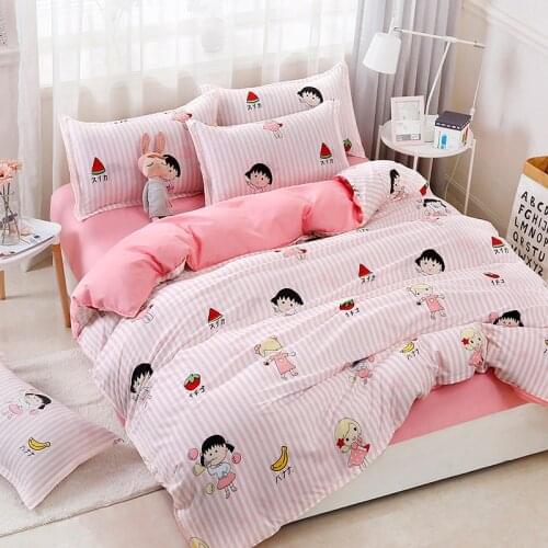 Cherry Small Ball Printed Home Textile Printed Bedding Set Bed Cover Bed Sheet Duvet Cover Pillowcase Bed Linen Bedclothes Queen