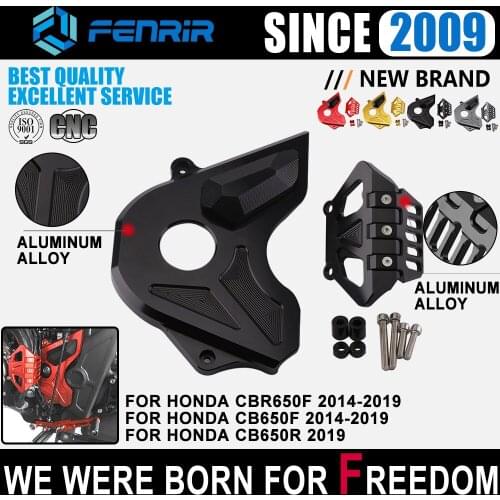Motorcycle Left Side Engine Protection Front Sprocket Chain Guard Cover for Honda CB650F CBR650F 2014-2019 CBR650R 2019