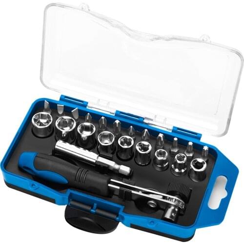 Multi-functional 23 in 1 Mini Ratchet Bits Set Sockets Repair Tool Kit Precise ScrewdriverSet Sockets Extension Rod