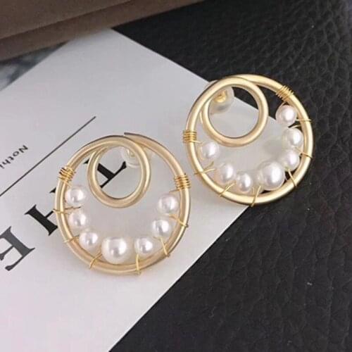 Natural Fresh Water Baroque Pearl Earrings For Women Ocean Theme Dangle Earrings Luxury Handmade Fine Jewelry YMZZ