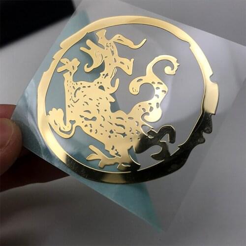 Car Styling Decals Chinese Mythology Metal Stickers Computer Keyboard Phone Decal for Ancient Beasts Gouchen