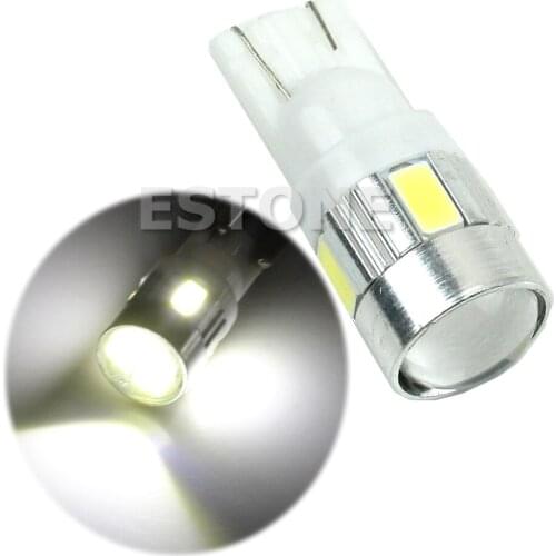 HID White T10 W5W 5630 6-SMD Car LED License Plate Light Bulb Lamp 194 192 158 28GC