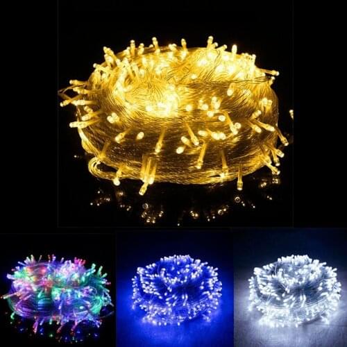 Garland Street Outdoor Christmas Decoration LED String Lights 3M-100M Luces Decoracion Fairy Lights Holiday Lighting Decoration