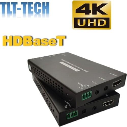 100M 4K Pro HD-BaseT HDMI Extender Kit IR With RS232 HDCP 4096*2160@30Hz over cat5 cat6 cat7