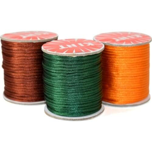 20m 2.5mm Nylon Kumihimo Shamballa Cord String Rope Lace Thread for DIY Chinese Knot Bracelet Necklace Jewelry Findings