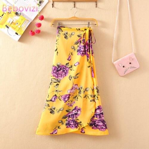 27 Style Red Yellow Blue Green White Black Color Fashion Street A Sarong Summer Women Midi Skirts
