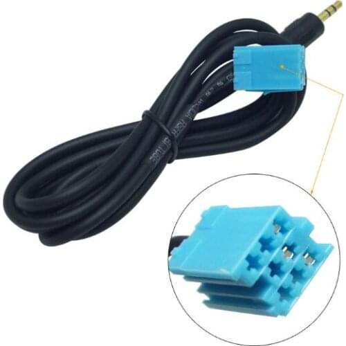 3.5mm Stereo connector Audio Aux line cable adapter Car Accessories about 1m