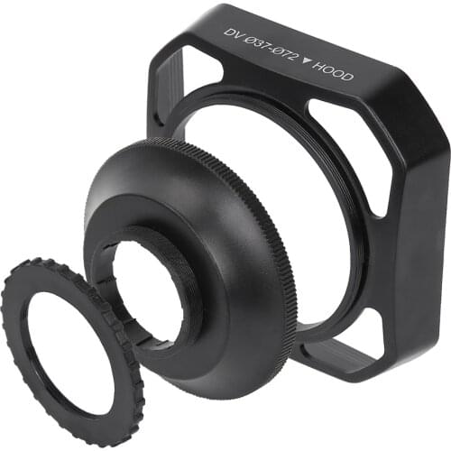 37mm/72mm DV Camera Lens Hood Lens Protector And Color Reproduction Anti-Scattered Light Stopper Camera Accessory
