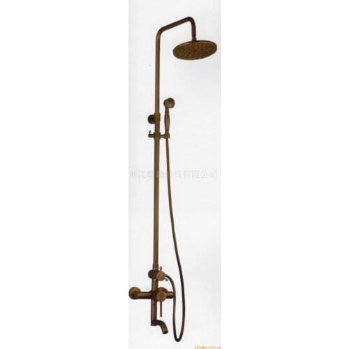 Antique copper shower the whole bathroom suite shower hot and cold shower faucet shower C