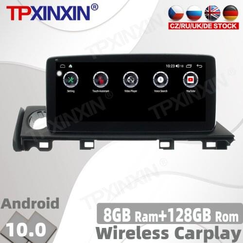 128GB Android 10 PX6 For Mazda 6 2017 2018 - 2020 Car Radio Multimedia Video Player Navigation GPS Accessories Auto 2din No DVD