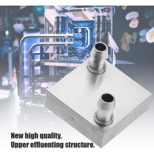 KEBETEME CPU Water Cooling Block For Computer Radiator for PC And Laptop CPU Silver Heat Sink System Aluminum