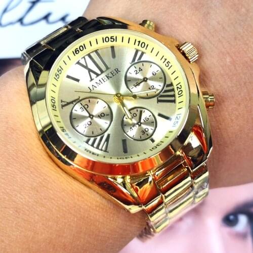 Montre Femme 2021 New Geneva Womens Watch Women Gold Watches Famous Luxury Top Brand Water Reistant Ladies Watches Reloj Mujer