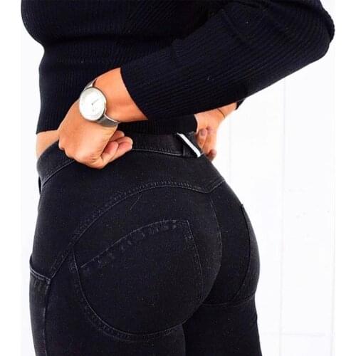 Shascullfites Melody Black Leggings Booty Lift Jeans Sport Pants Push Up Tights for Women Fitness Clothing Female