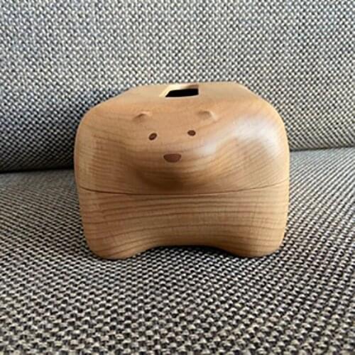 Wooden Napkin Box Home Furnishing Decoration Handmade Tissue Paper Storage Boxs Living Room Decorations Ornaments Cartoon