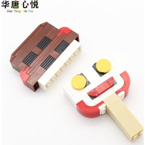 Friends Food Series Face Ice Cream Cute Dessert Building Blocks Educational Toys Kid Gift Mini Model Decorations Friend For Girl